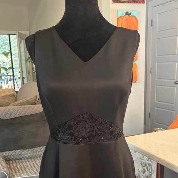 connected apparel Dresses & Skirts - Connected Apparel Black Dress with Lace Detail
